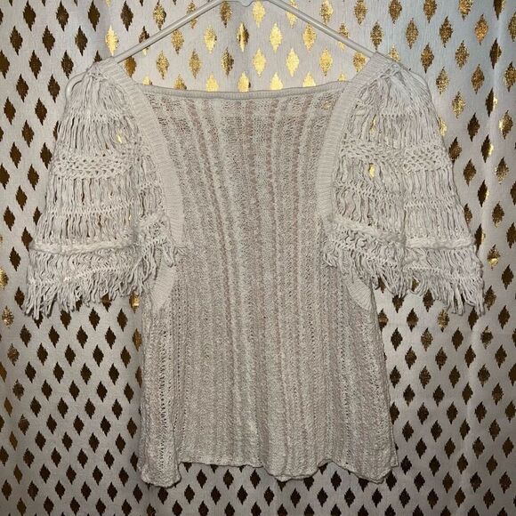 Free People Blackbird Macrame top Ivory comb size XS - Picture 7 of 7